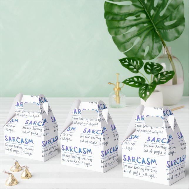 SlipperyJoe's Sarcasm funny slogan saying playful  Favour Box (Multiple)