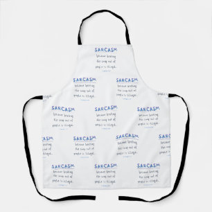 SlipperyJoe's sarcasm polished metal illusion high Apron
