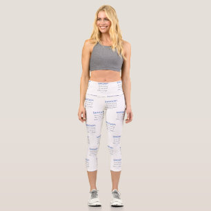 SlipperyJoe's sarcasm polished metal illusion high Capri Leggings