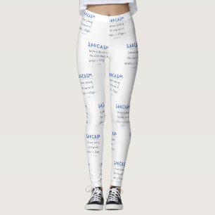 SlipperyJoe's sarcasm polished metal illusion high Leggings