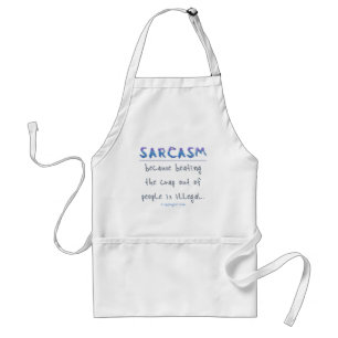 SlipperyJoe's sarcasm polished metal illusion high Standard Apron
