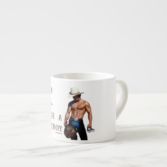 SlipperyJoe's save horse ride straw cowboy hat mus Espresso Cup (Front Right)
