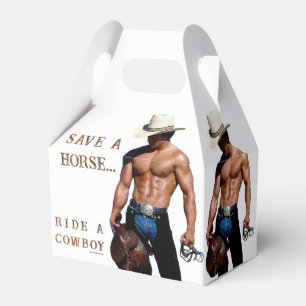 SlipperyJoe's save horse ride straw cowboy hat mus Favour Box