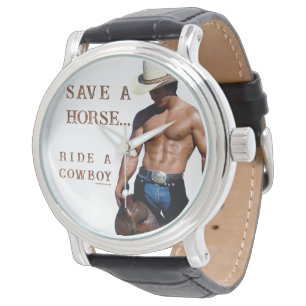 SlipperyJoe's save horse ride straw cowboy hat mus Watch