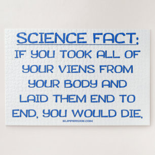 SlipperyJoe's science fact artistic body veins die Jigsaw Puzzle