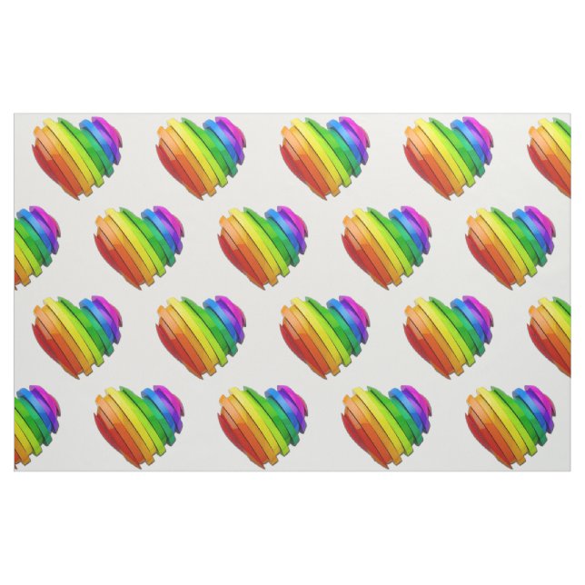 SlipperyJoe's sculptural three‑dimensional heart b Fabric (Yard)