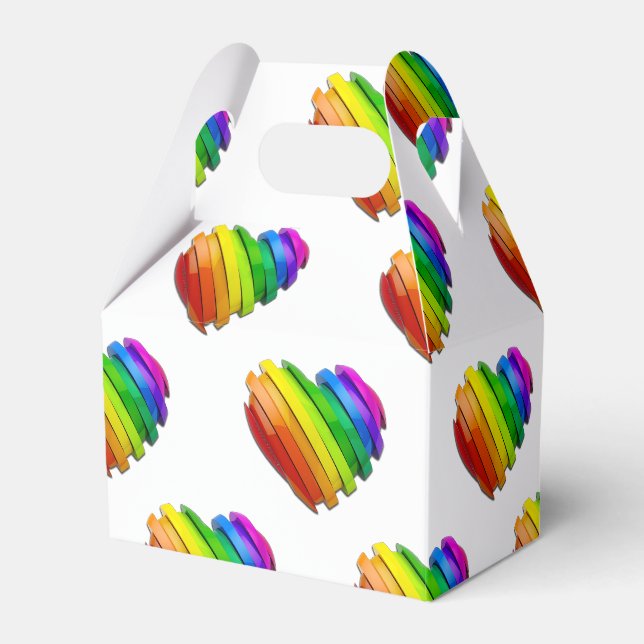 SlipperyJoe's sculptural three‑dimensional heart b Favour Box (Front Side)