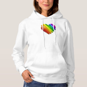 SlipperyJoe's sculptural three‑dimensional heart b Hoodie