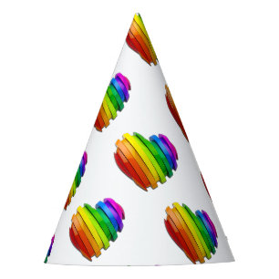 SlipperyJoe's sculptural three‑dimensional heart b Party Hat