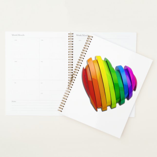 SlipperyJoe's sculptural three‑dimensional heart b Planner (Display)