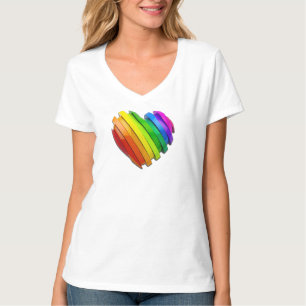 SlipperyJoe's sculptural three‑dimensional heart b T-Shirt