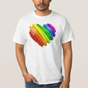SlipperyJoe's sculptural three‑dimensional heart b T-Shirt