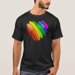 SlipperyJoe's sculptural three‑dimensional heart b T-Shirt