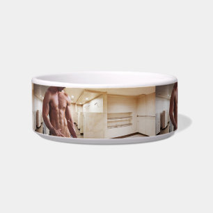 SlipperyJoe's shirtless muscular man torso sixpack Bowl