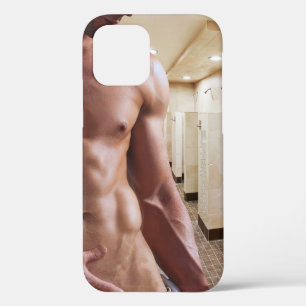 SlipperyJoe's shirtless muscular man torso sixpack iPhone 12 Pro Case