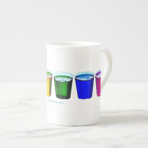 SlipperyJoe's shot glasses six cups arranged horiz