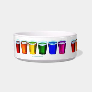 SlipperyJoe's shot glasses six cups arranged horiz Bowl