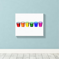 SlipperyJoe's shot glasses six cups arranged horiz