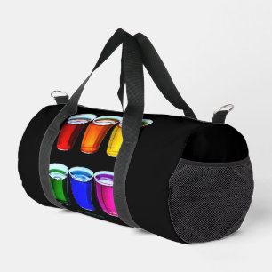 SlipperyJoe's shot glasses six cups arranged horiz Duffle Bag