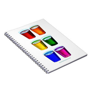 SlipperyJoe's shot glasses six cups arranged horiz Notebook