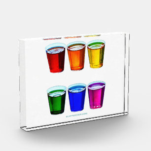 SlipperyJoe's shot glasses six cups arranged horiz Photo Block