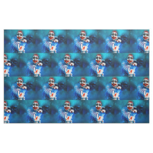 SlipperyJoe's sinister Halloween clown figure smea Fabric