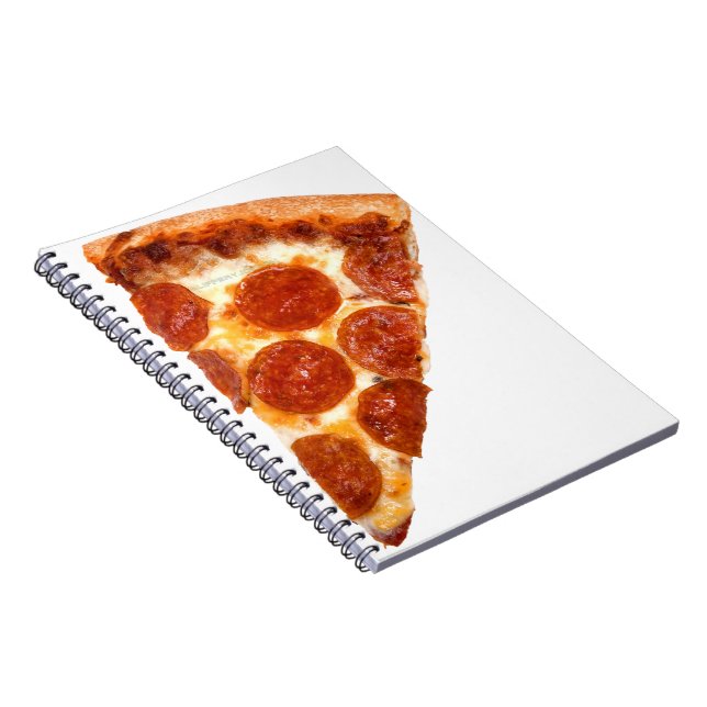 SlipperyJoe's Sliced Pizza pepperoni cheese delici Notebook (Right Side)