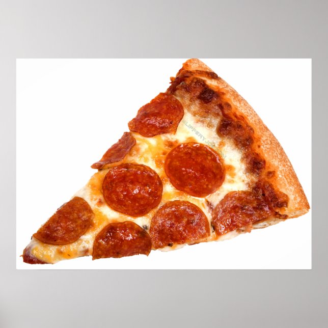 SlipperyJoe's Sliced Pizza pepperoni cheese delici Poster (Front)