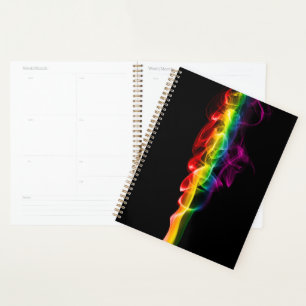 SlipperyJoe's smoke vivid rainbow-colours celebrat Planner