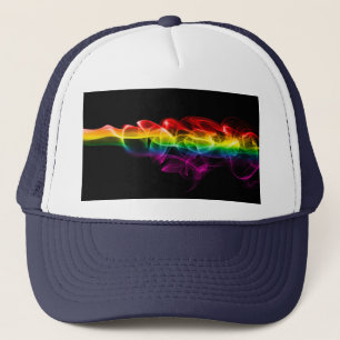 SlipperyJoe's smoke vivid rainbow-colours celebrat Trucker Hat