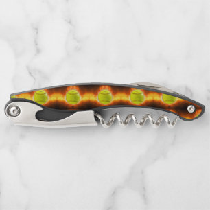 SlipperyJoe's softball on fire flames fireball ras Corkscrew