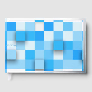 SlipperyJoe's squares artwork mosaic modern three- Guest Book