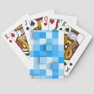 SlipperyJoe's squares artwork mosaic modern three- Playing Cards