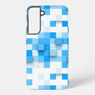 SlipperyJoe's squares artwork mosaic modern three- Samsung Galaxy Case