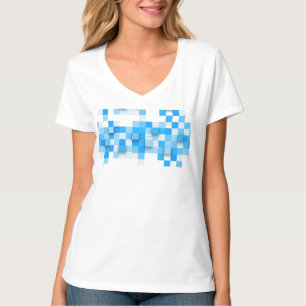SlipperyJoe's squares artwork mosaic modern three- T-Shirt