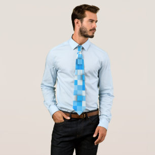 SlipperyJoe's squares artwork mosaic modern three- Tie