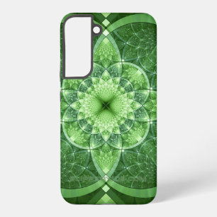 SlipperyJoe's St. Patrick's Day Fractal vortex hol Samsung Galaxy Case