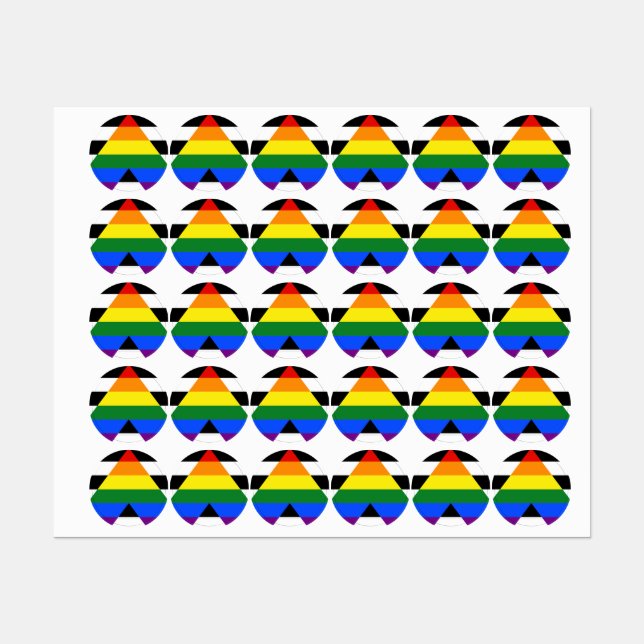 SlipperyJoe's straight ally flag smooth rainbow gr (Sheet)