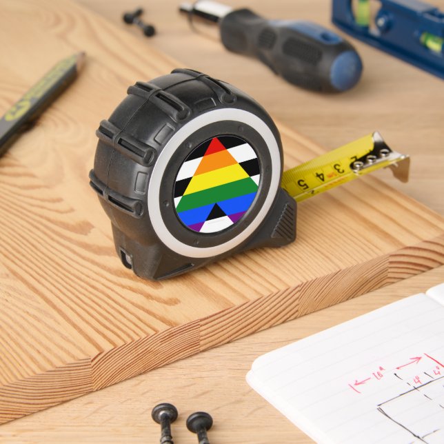 SlipperyJoe's straight ally flag smooth rainbow gr 1 (Woodwork)