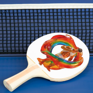 SlipperyJoe's striking modern Pride-themed masculi Ping Pong Paddle