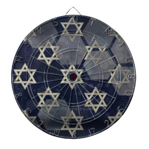 SlipperyJoe's strong Hanukkah vibe Star of David m Dartboard