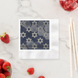 SlipperyJoe's strong Hanukkah vibe Star of David m Napkin