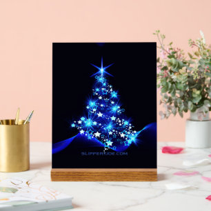 SlipperyJoe's stylised glowing Christmas tree brig Acrylic Sign