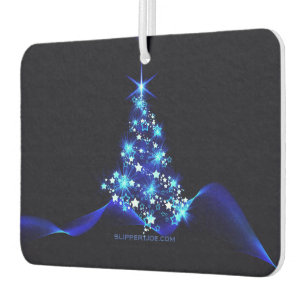 SlipperyJoe's stylised glowing Christmas tree brig Car Air Freshener