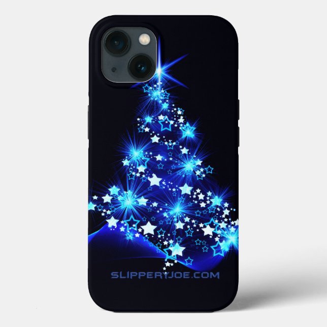 SlipperyJoe's stylised glowing Christmas tree brig Case-Mate iPhone Case (Back)