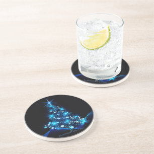 SlipperyJoe's stylised glowing Christmas tree brig Coaster