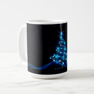 SlipperyJoe's stylised glowing Christmas tree brig Coffee Mug