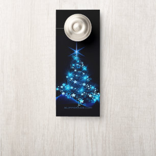 SlipperyJoe's stylised glowing Christmas tree brig Door Hanger