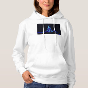 SlipperyJoe's stylised glowing Christmas tree brig Hoodie