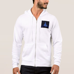 SlipperyJoe's stylised glowing Christmas tree brig Hoodie